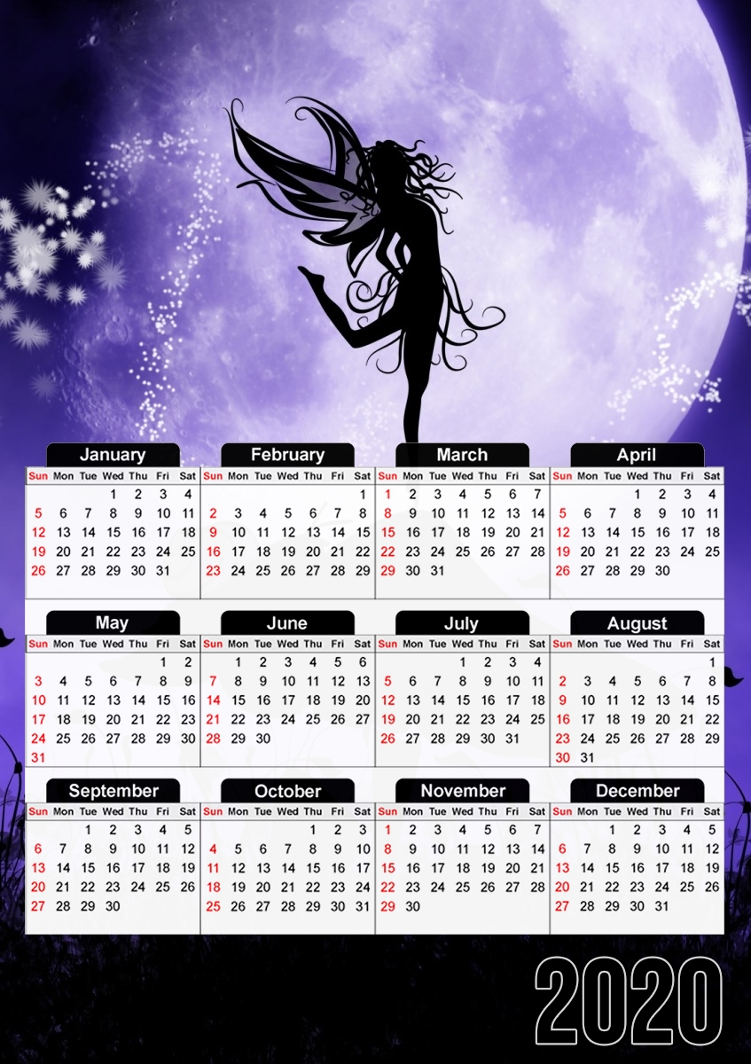  Fairy Silhouette 2 for A3 Photo Calendar 30x43cm