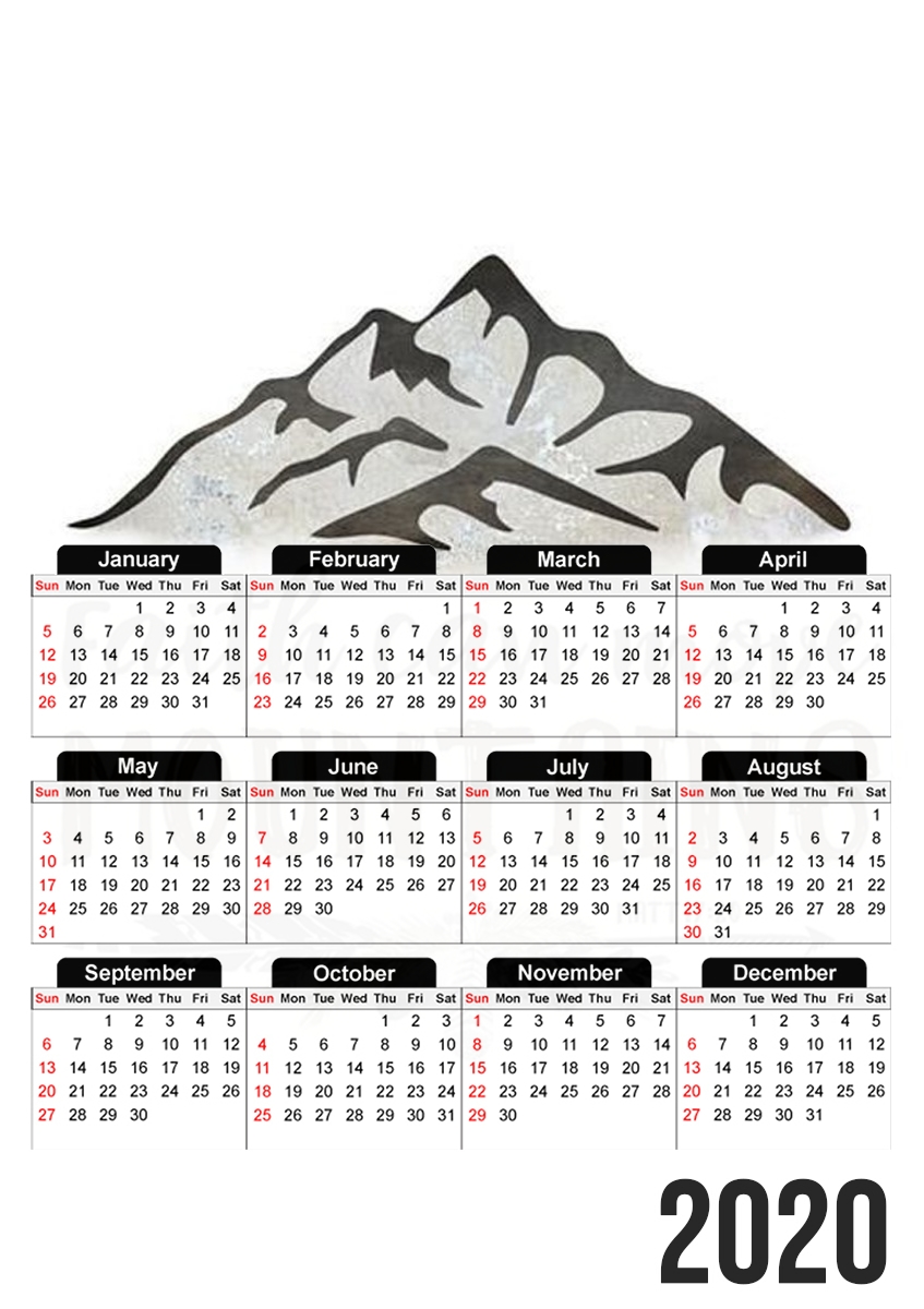  Faith can move montains Matt 17v20 Bible Blessed Art for A3 Photo Calendar 30x43cm