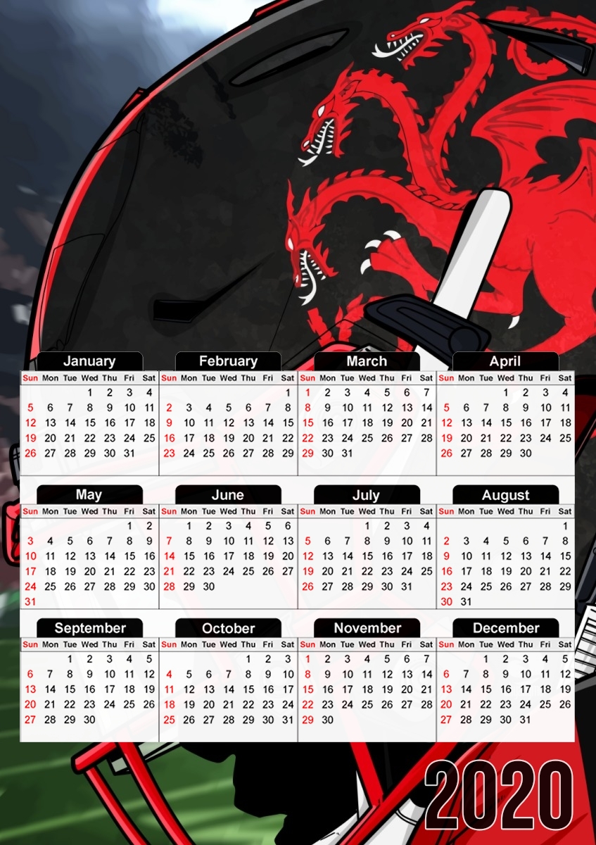  Fantasy Football Targaryen for A3 Photo Calendar 30x43cm