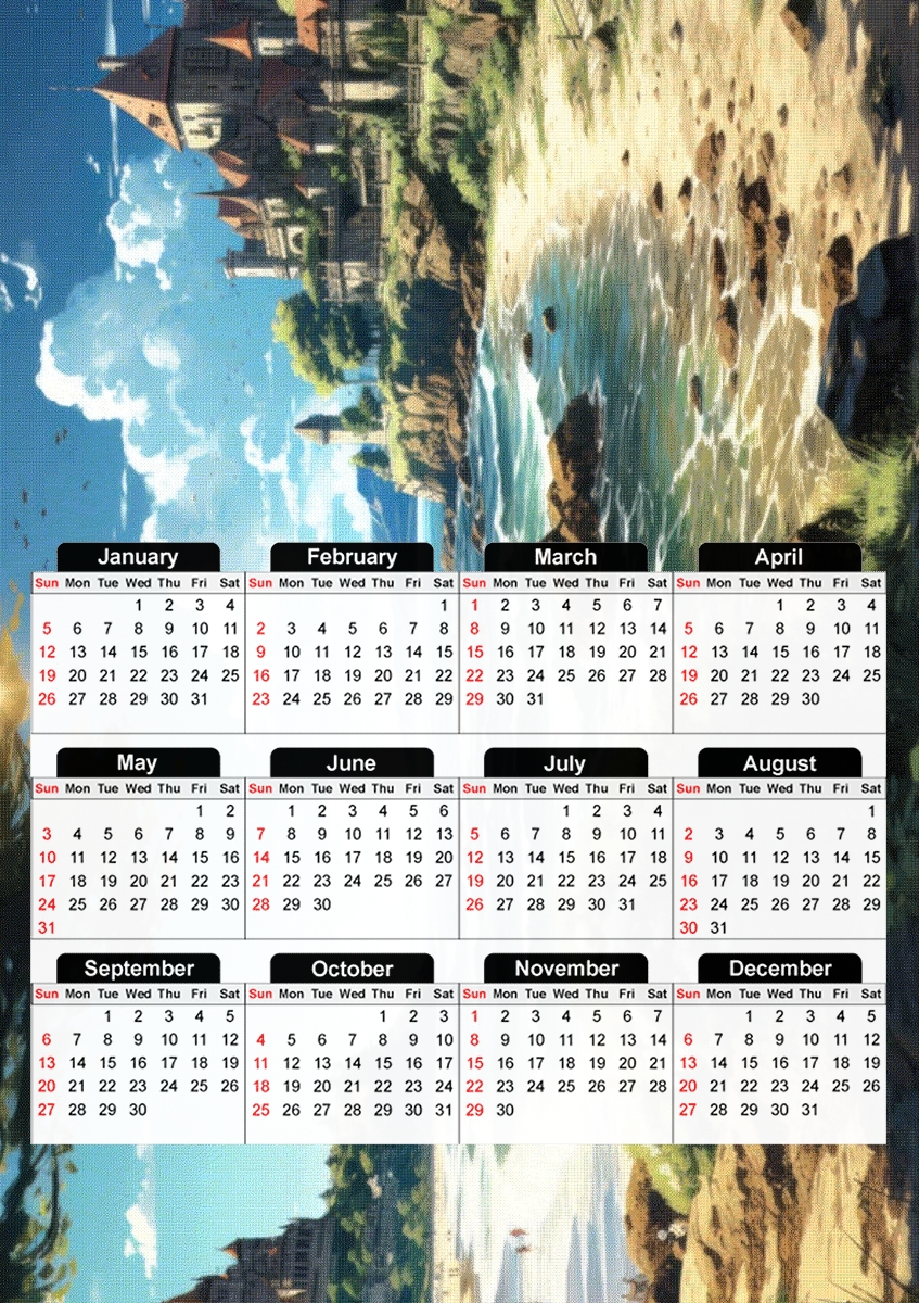  Fantasy Landscape V5 for A3 Photo Calendar 30x43cm