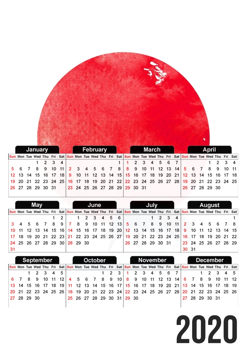  Fear the red for A3 Photo Calendar 30x43cm