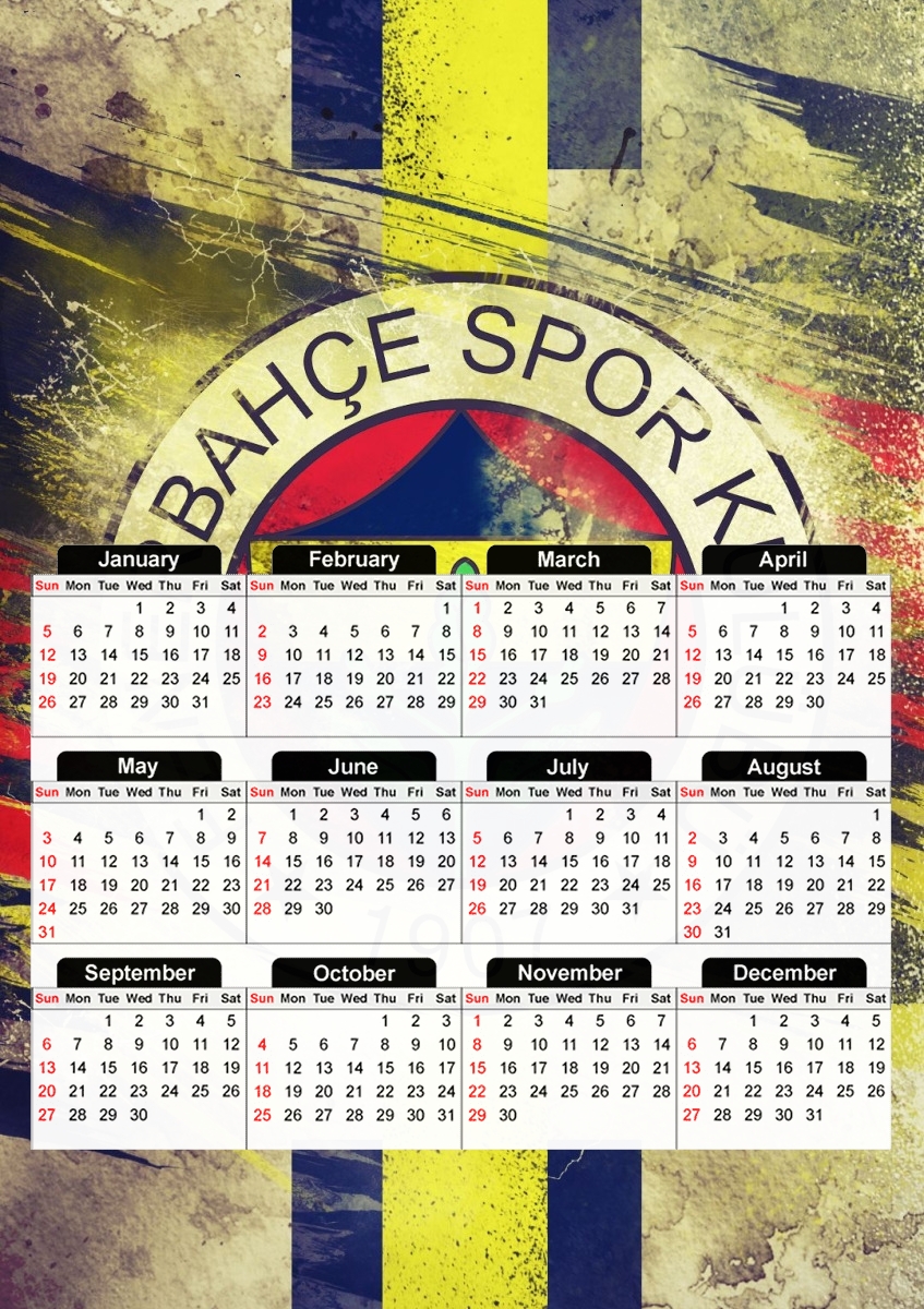  Fenerbahce Football club for A3 Photo Calendar 30x43cm