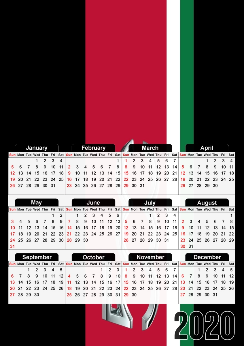  Fiat 500 Italia for A3 Photo Calendar 30x43cm