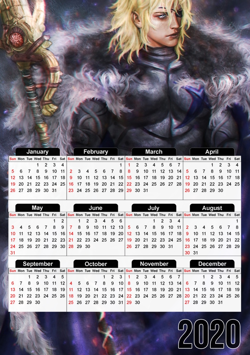  Fire Emblem Dimitri Alexandre Bladud for A3 Photo Calendar 30x43cm