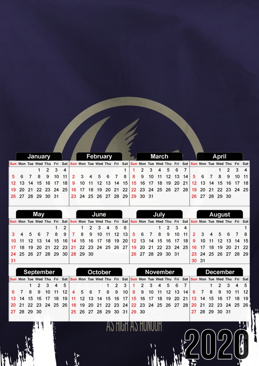  Flag House Arryn for A3 Photo Calendar 30x43cm