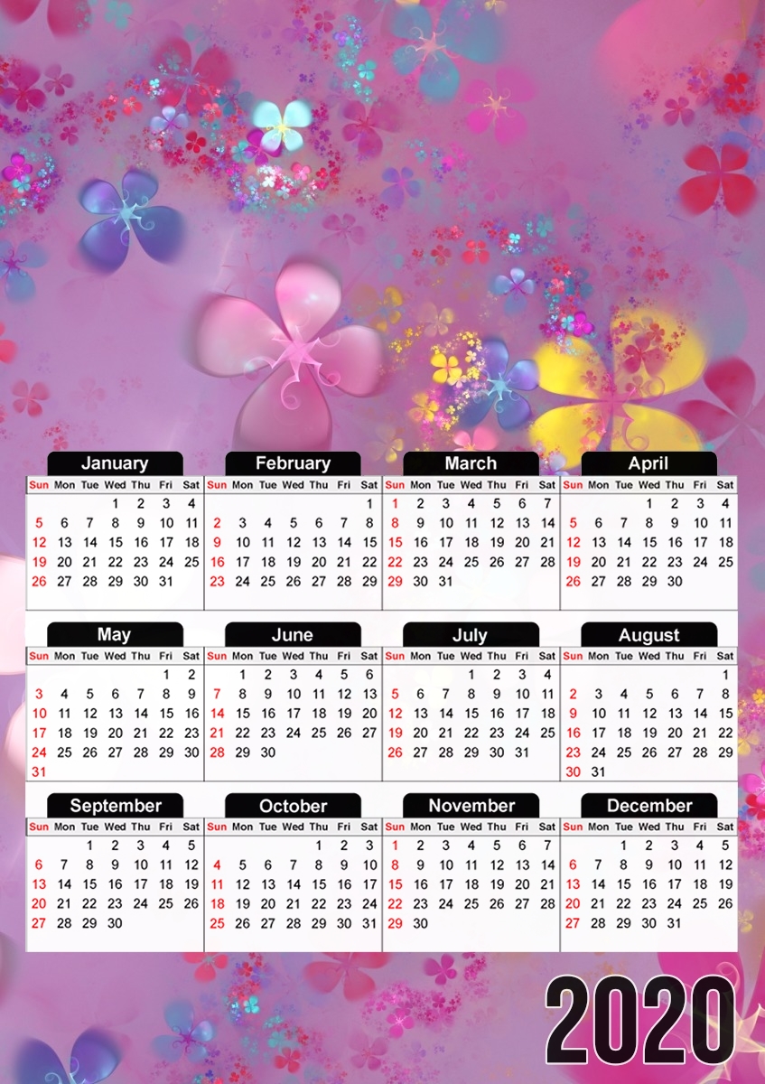  Flower Power for A3 Photo Calendar 30x43cm