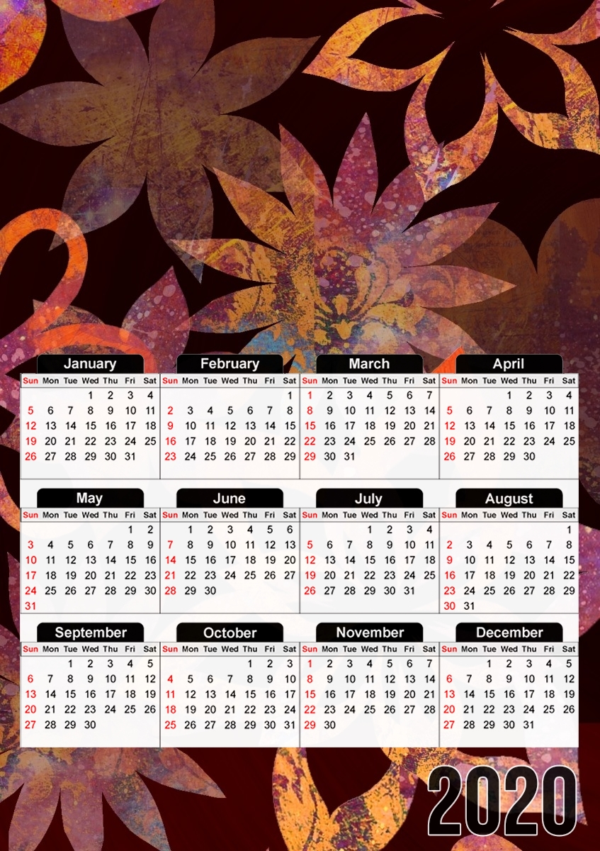  FLOWER POWER for A3 Photo Calendar 30x43cm