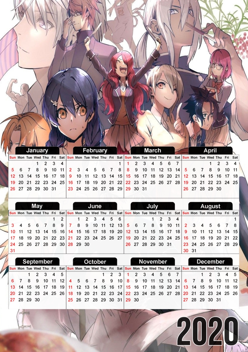  Food Wars Group Art for A3 Photo Calendar 30x43cm