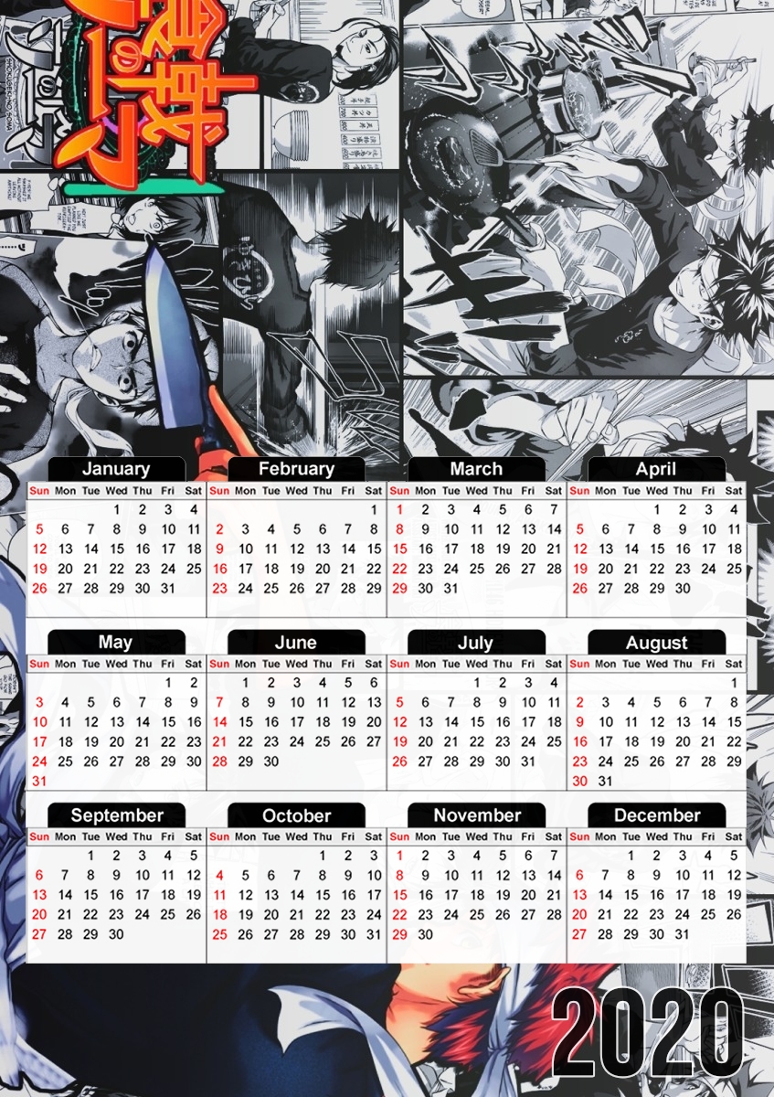  Food Wars for A3 Photo Calendar 30x43cm