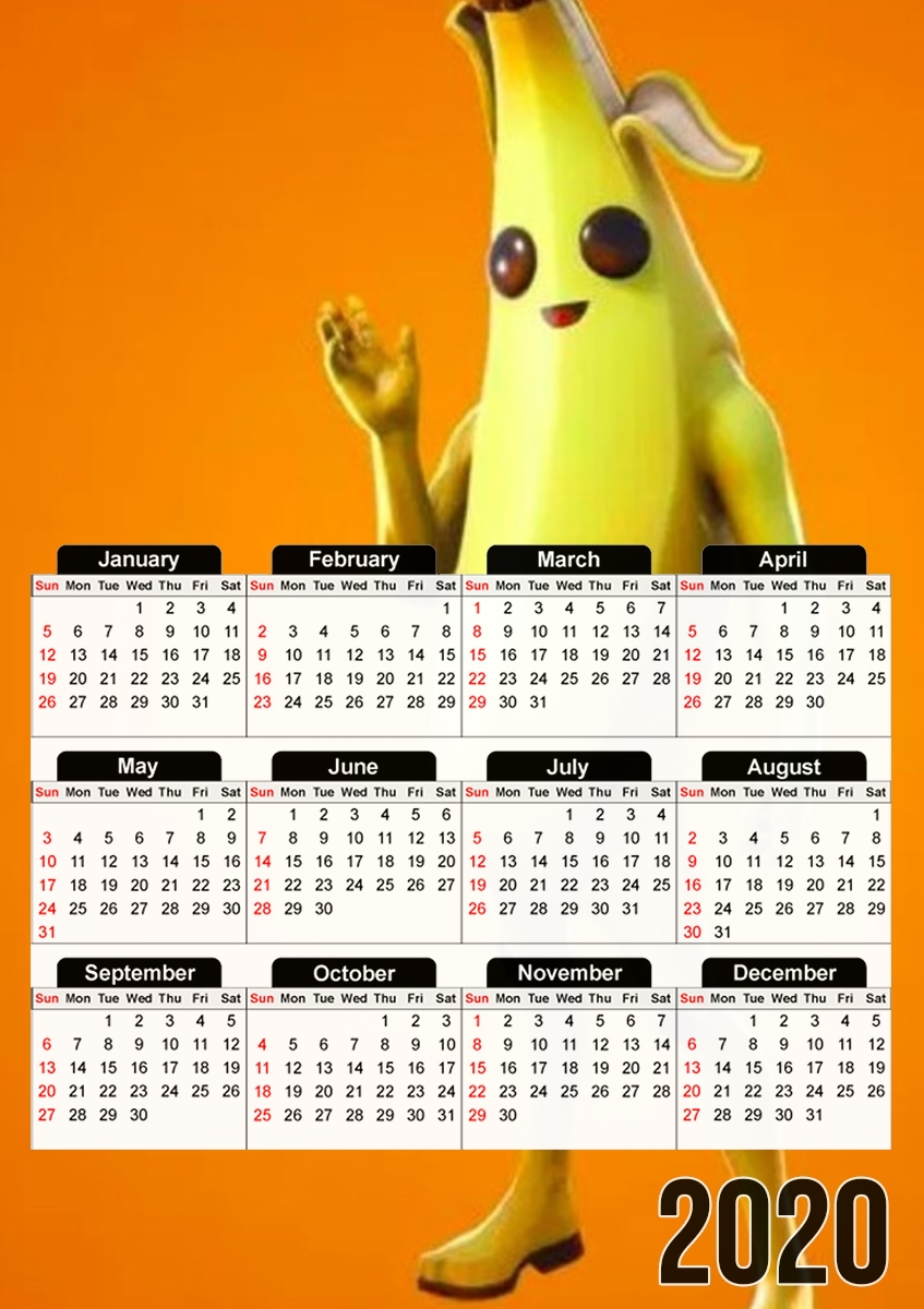  fortnite banana for A3 Photo Calendar 30x43cm