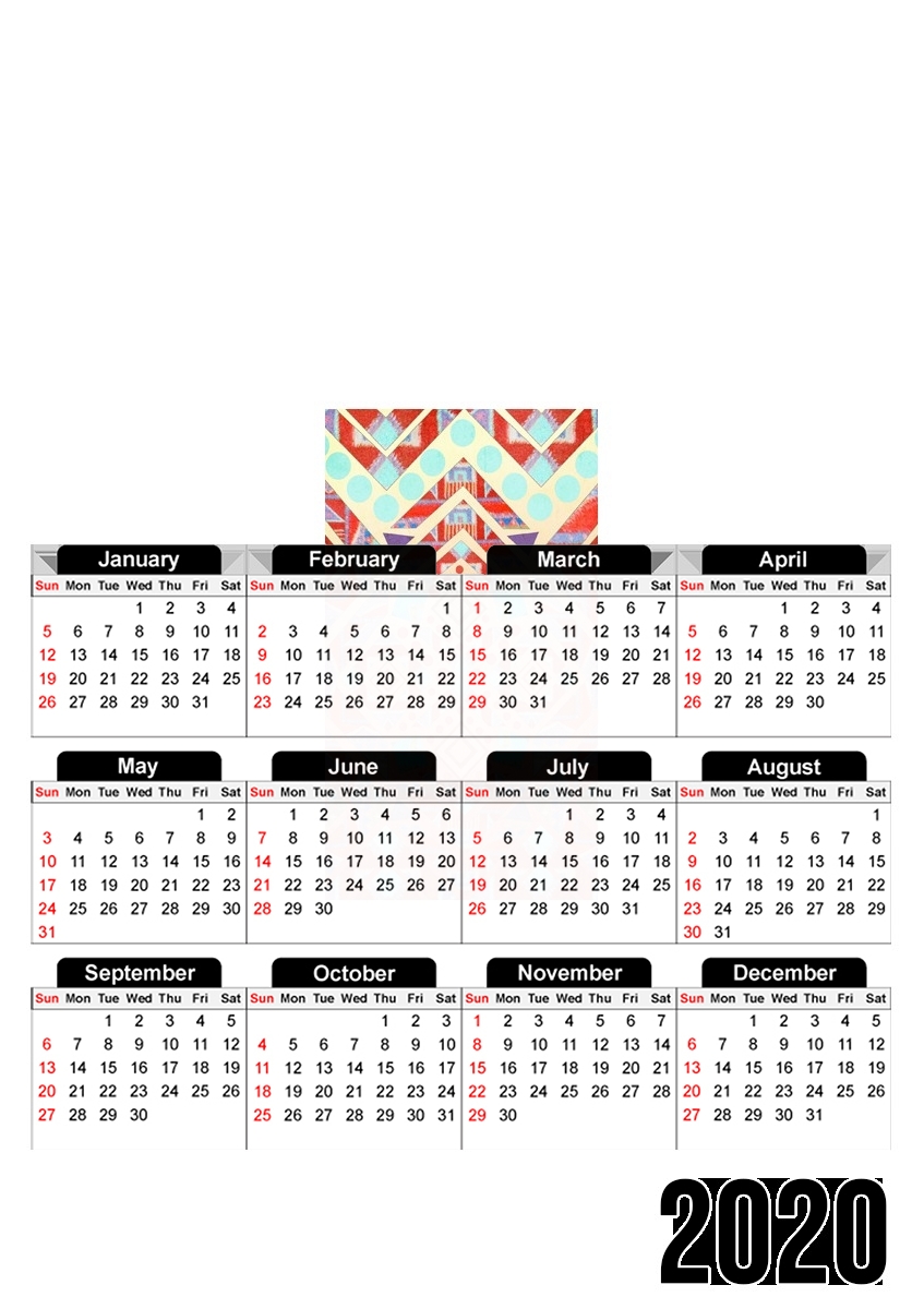  Free your mind for A3 Photo Calendar 30x43cm