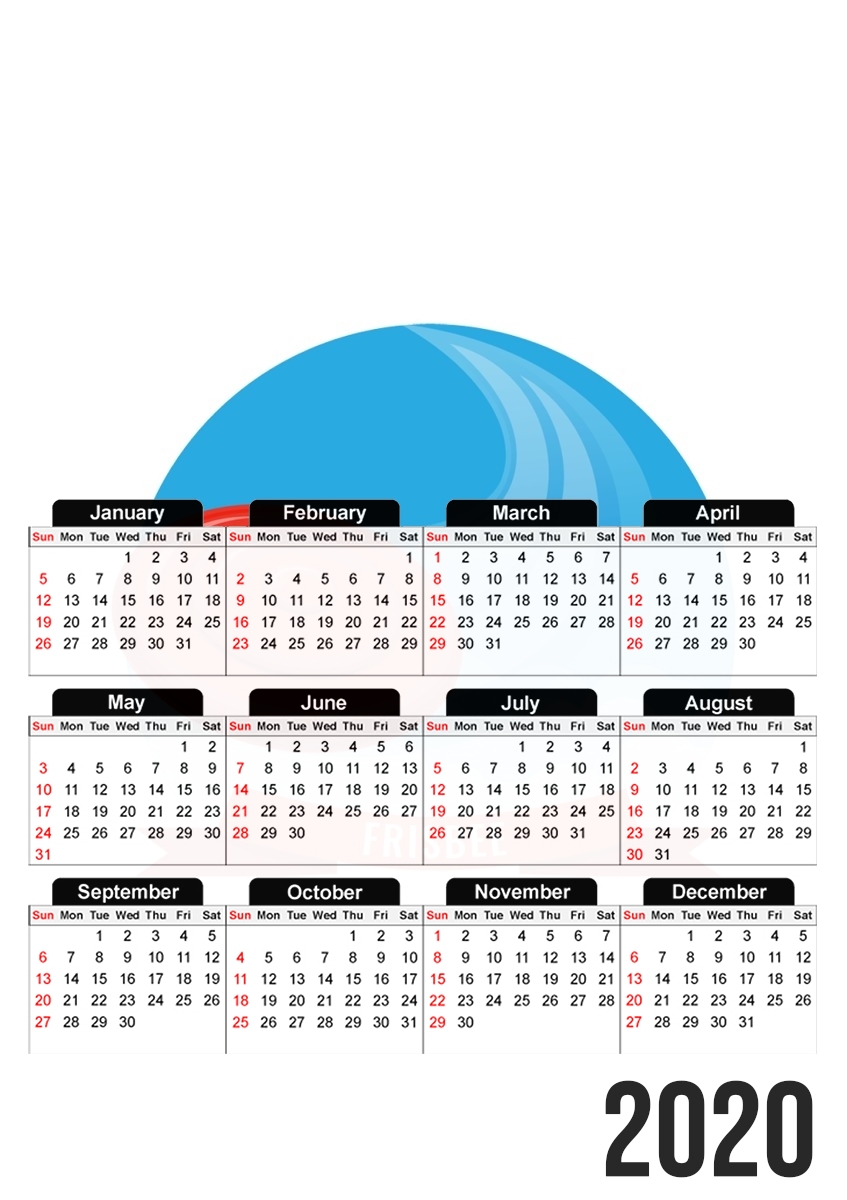  Frisbee Activity for A3 Photo Calendar 30x43cm