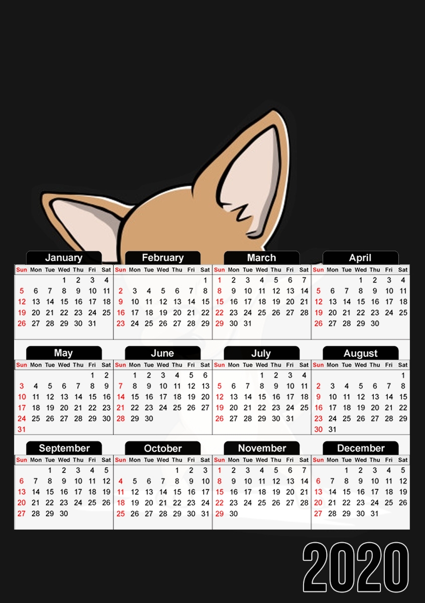  Funny Dabbing Chihuahua for A3 Photo Calendar 30x43cm