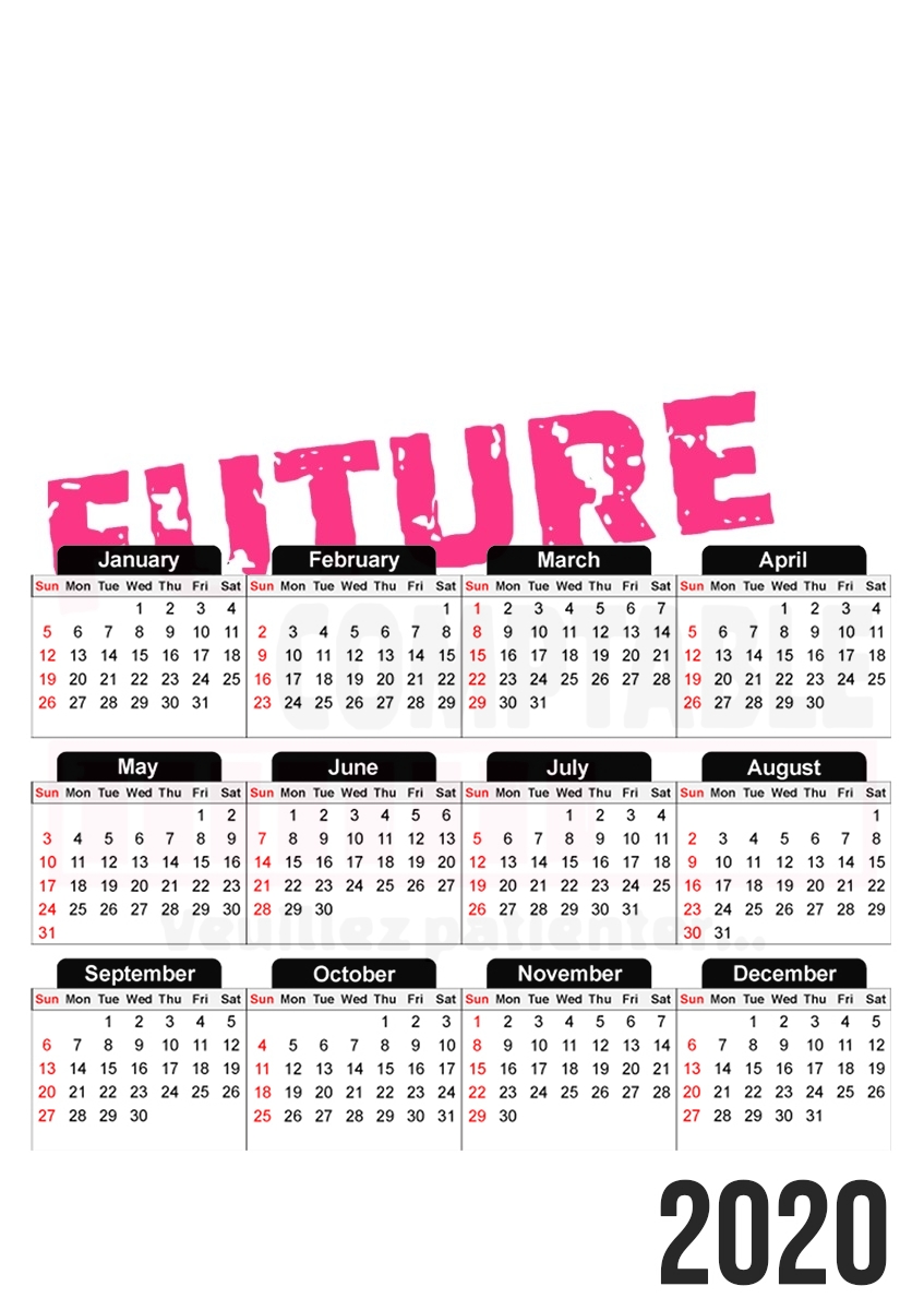  Future comptable  for A3 Photo Calendar 30x43cm