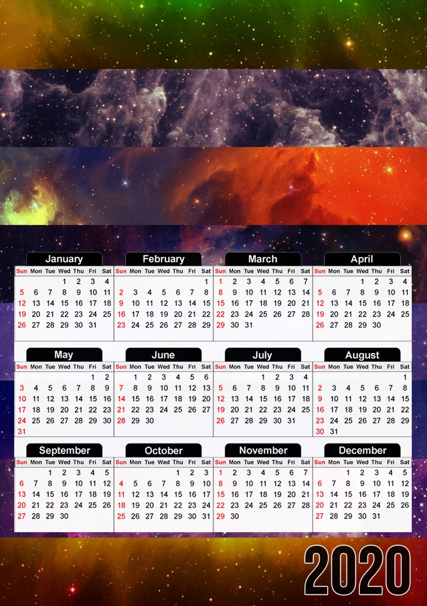  Galaxy Strips for A3 Photo Calendar 30x43cm