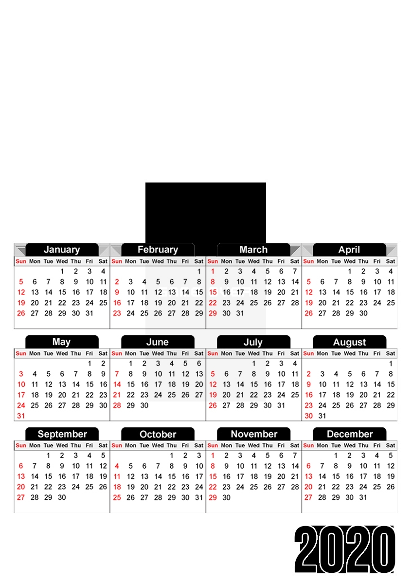  Game Over for A3 Photo Calendar 30x43cm