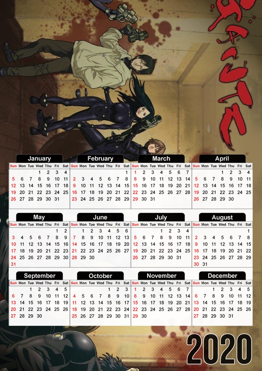  Gantz for A3 Photo Calendar 30x43cm