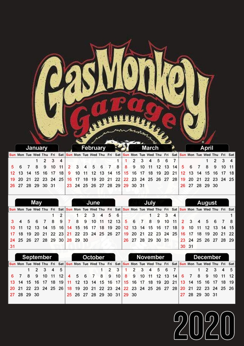  Gas Monkey Garage for A3 Photo Calendar 30x43cm