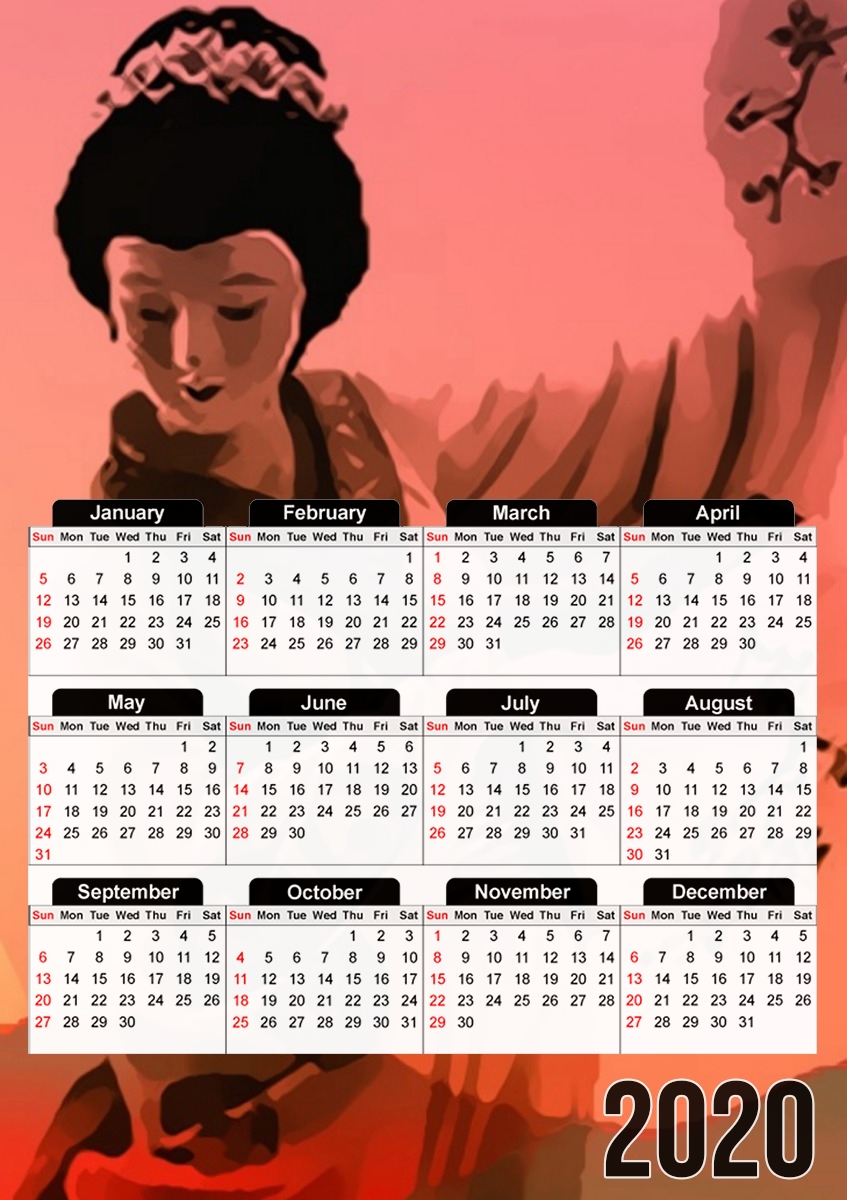  Geisha Honorable for A3 Photo Calendar 30x43cm