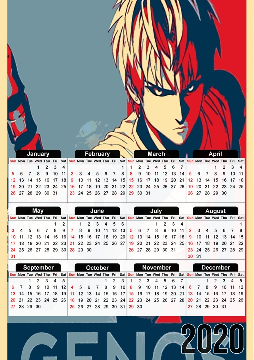  Genos propaganda for A3 Photo Calendar 30x43cm