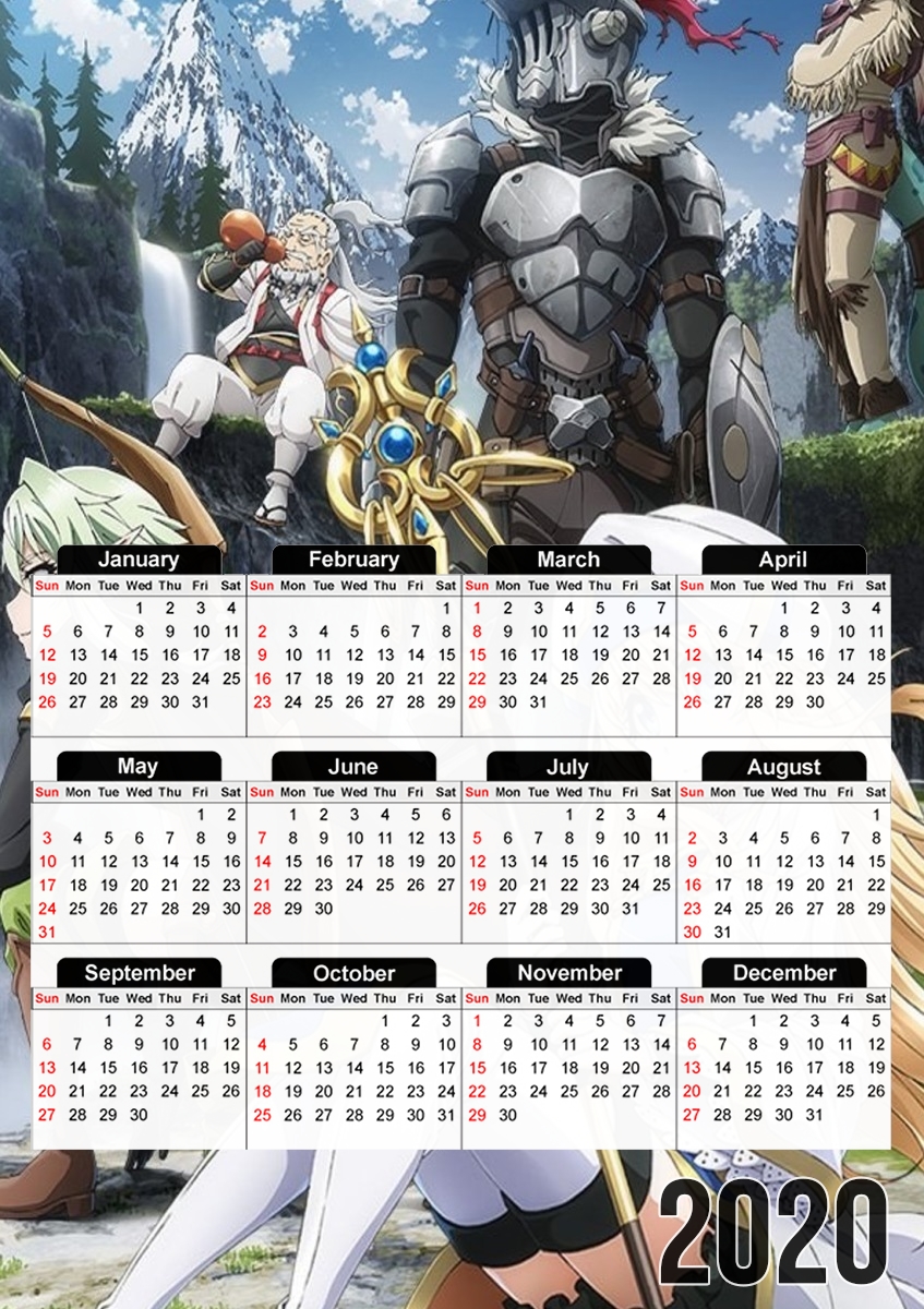  Goblin Slayer for A3 Photo Calendar 30x43cm