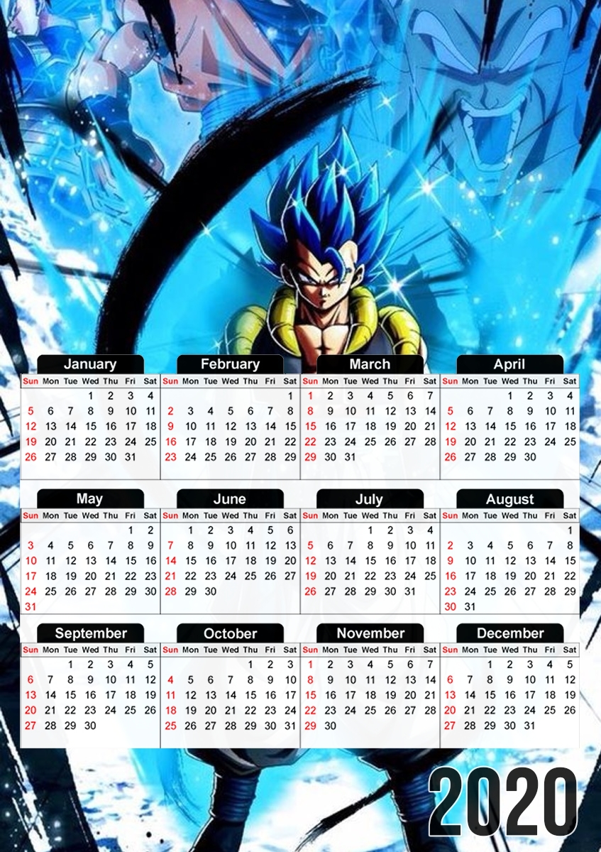  Gogeta SSJ Blue ArtFusion for A3 Photo Calendar 30x43cm