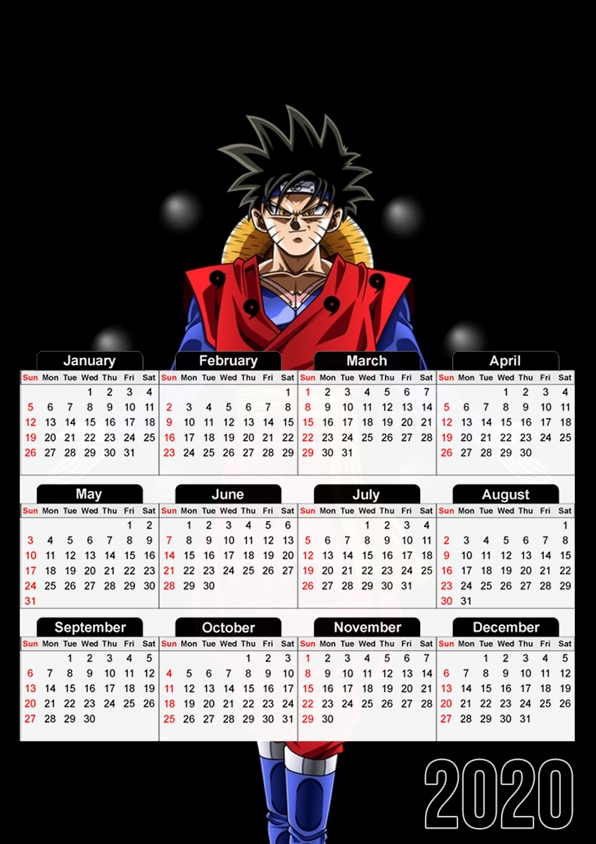  Goku Fusion Luffy for A3 Photo Calendar 30x43cm