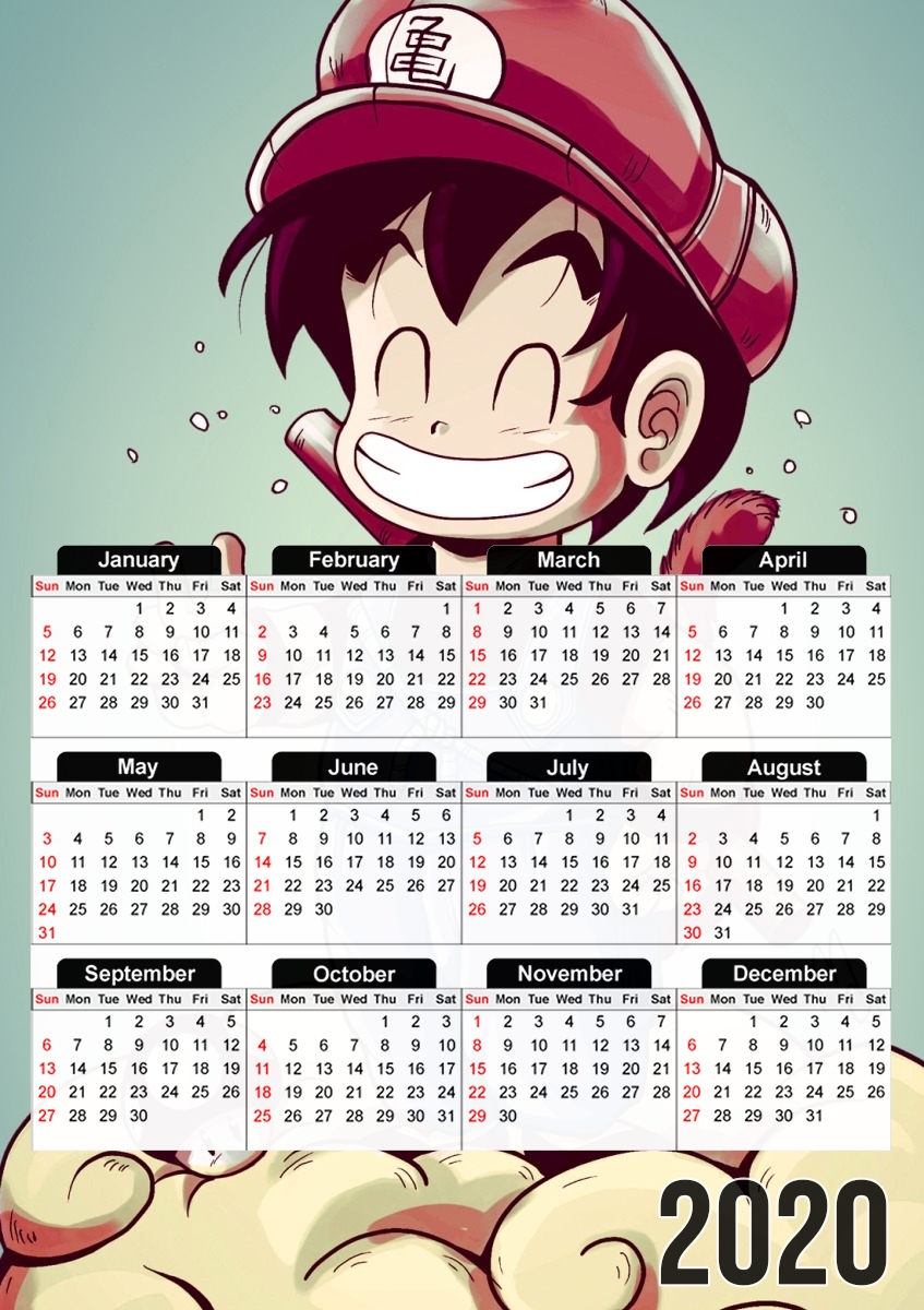  Goku-mario for A3 Photo Calendar 30x43cm