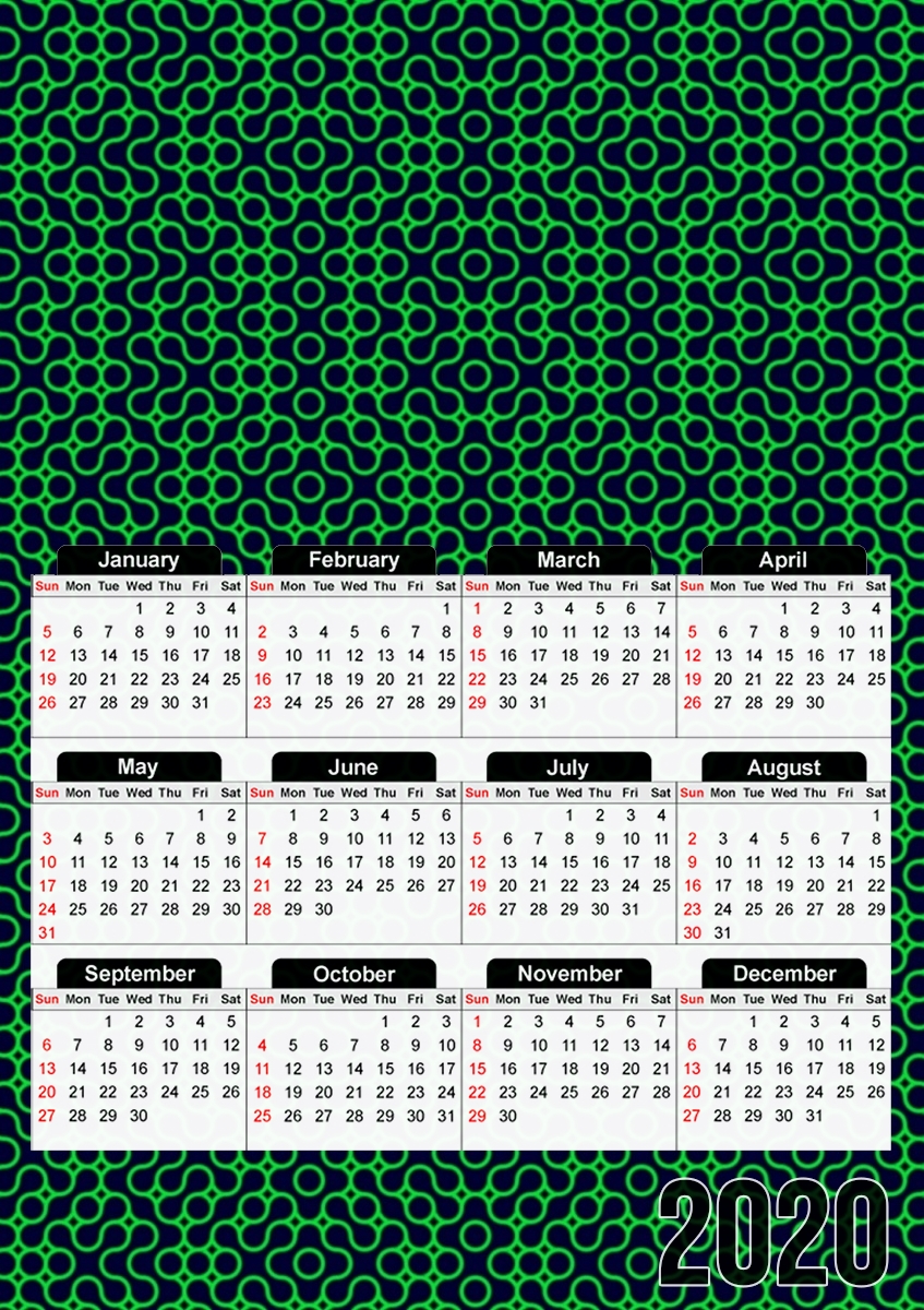  GREEN MAYHEM for A3 Photo Calendar 30x43cm