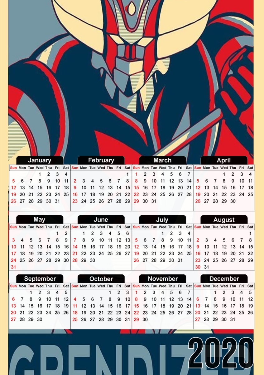  Grendizer propaganda for A3 Photo Calendar 30x43cm