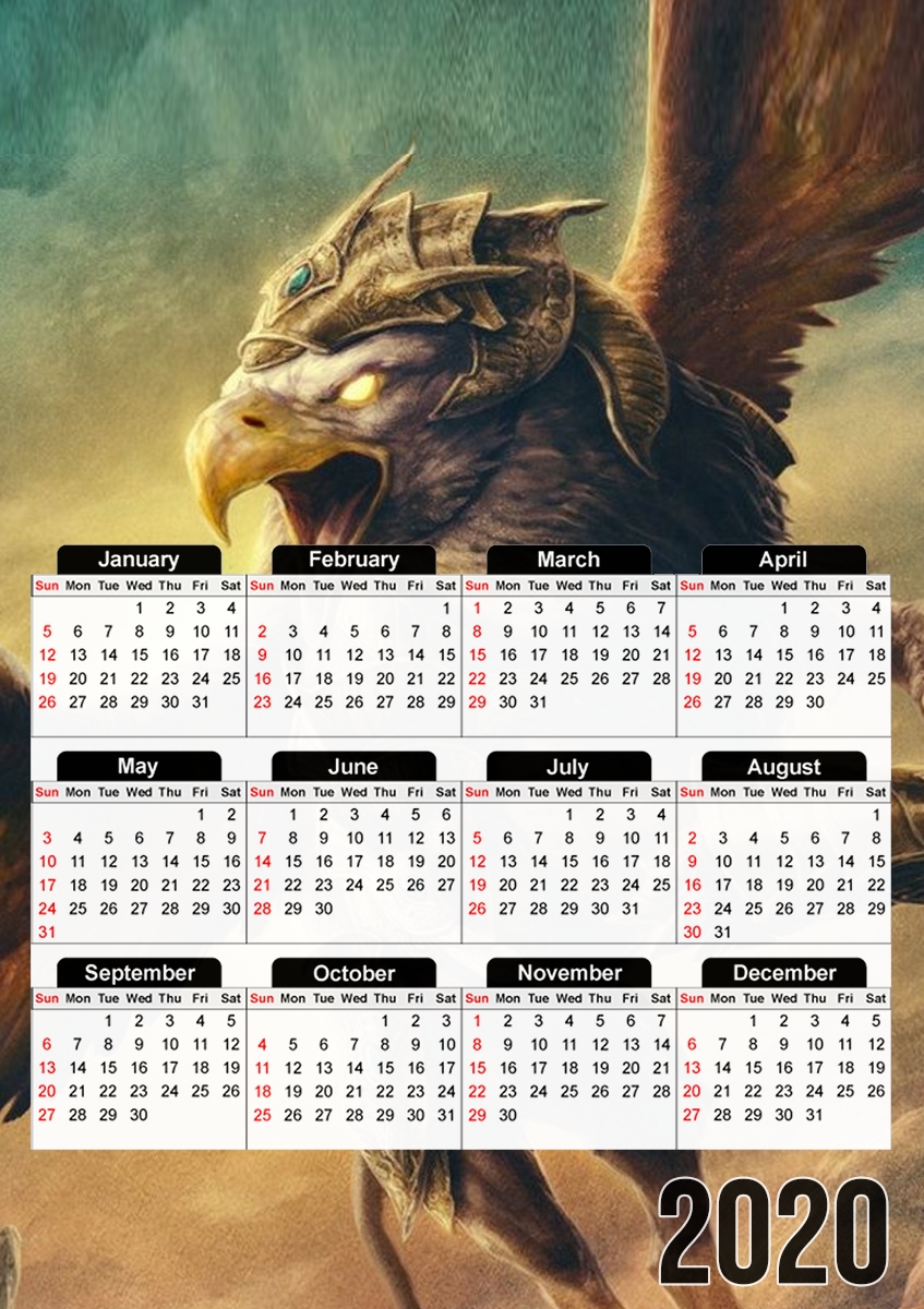  Griffin Fantasy for A3 Photo Calendar 30x43cm