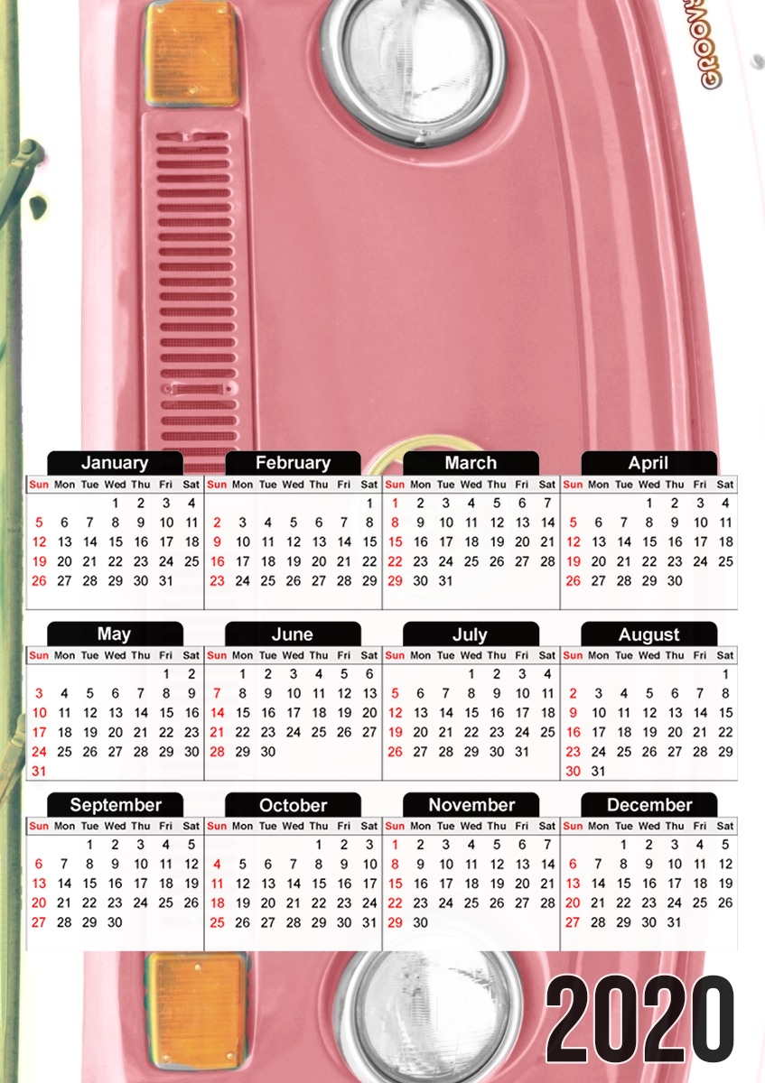  Groovy Blushing for A3 Photo Calendar 30x43cm