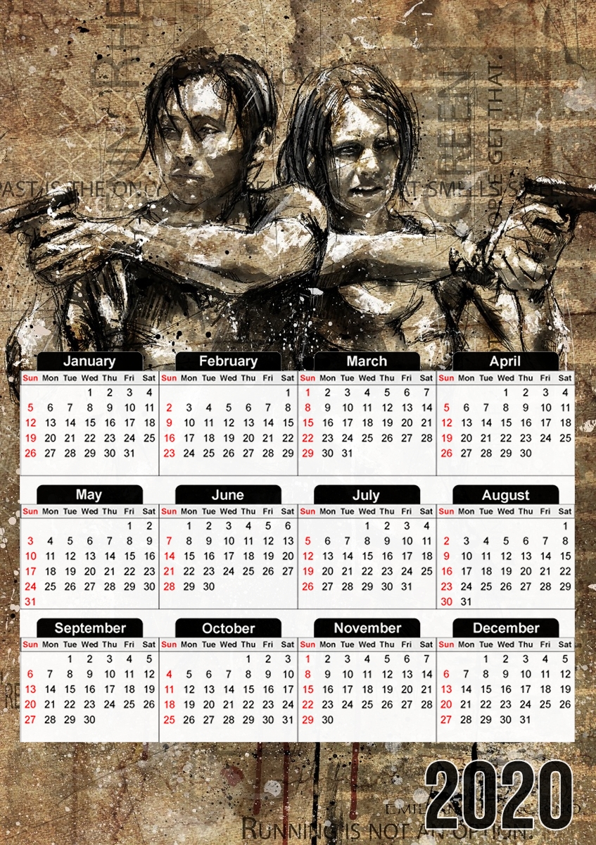  Grunge Glenn & Maggie for A3 Photo Calendar 30x43cm