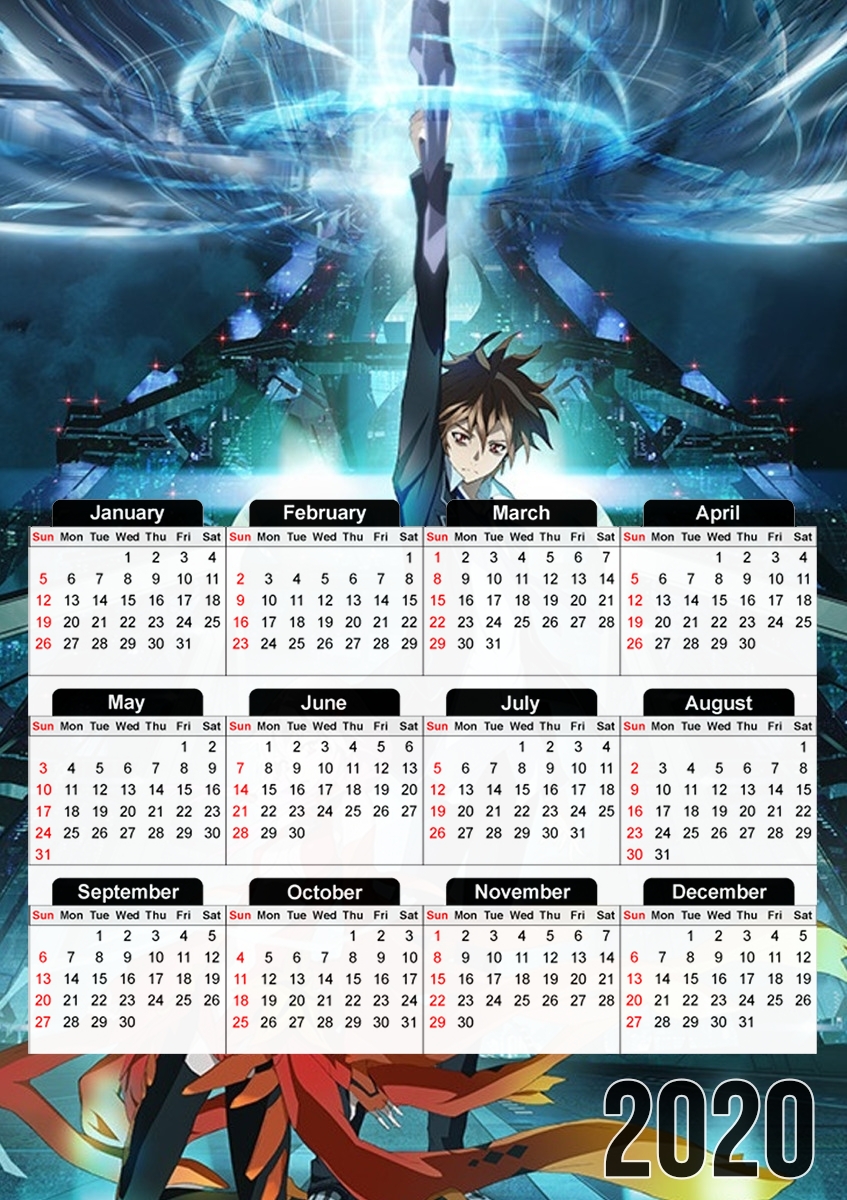  guilty crown for A3 Photo Calendar 30x43cm