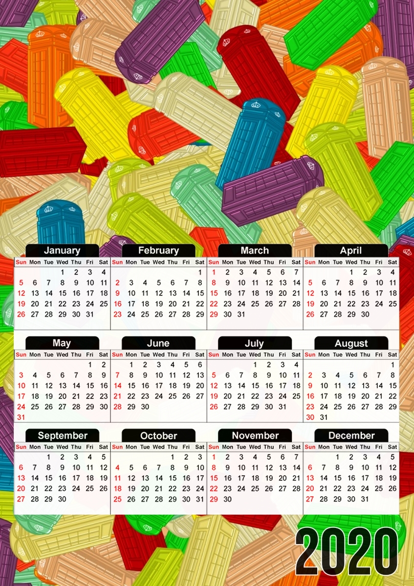  Gummy London Phone  for A3 Photo Calendar 30x43cm