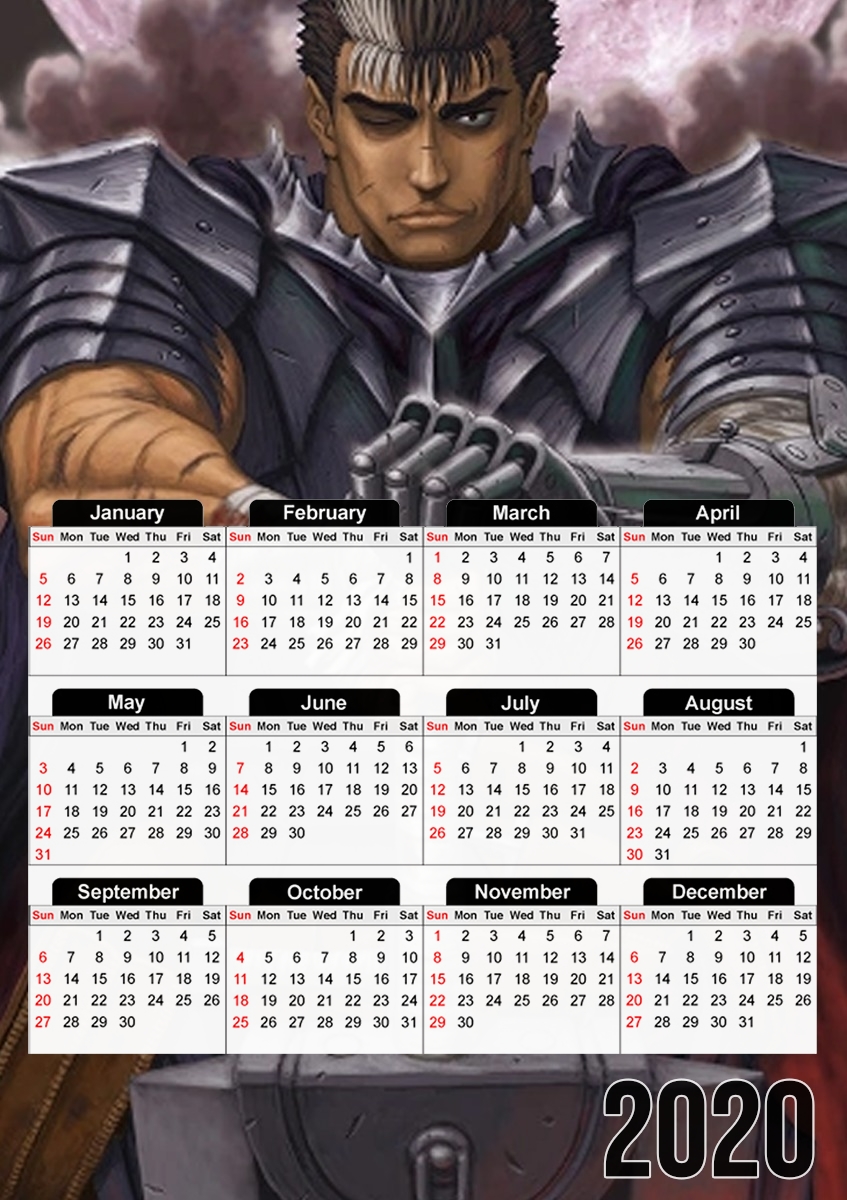  Guts Berserk for A3 Photo Calendar 30x43cm