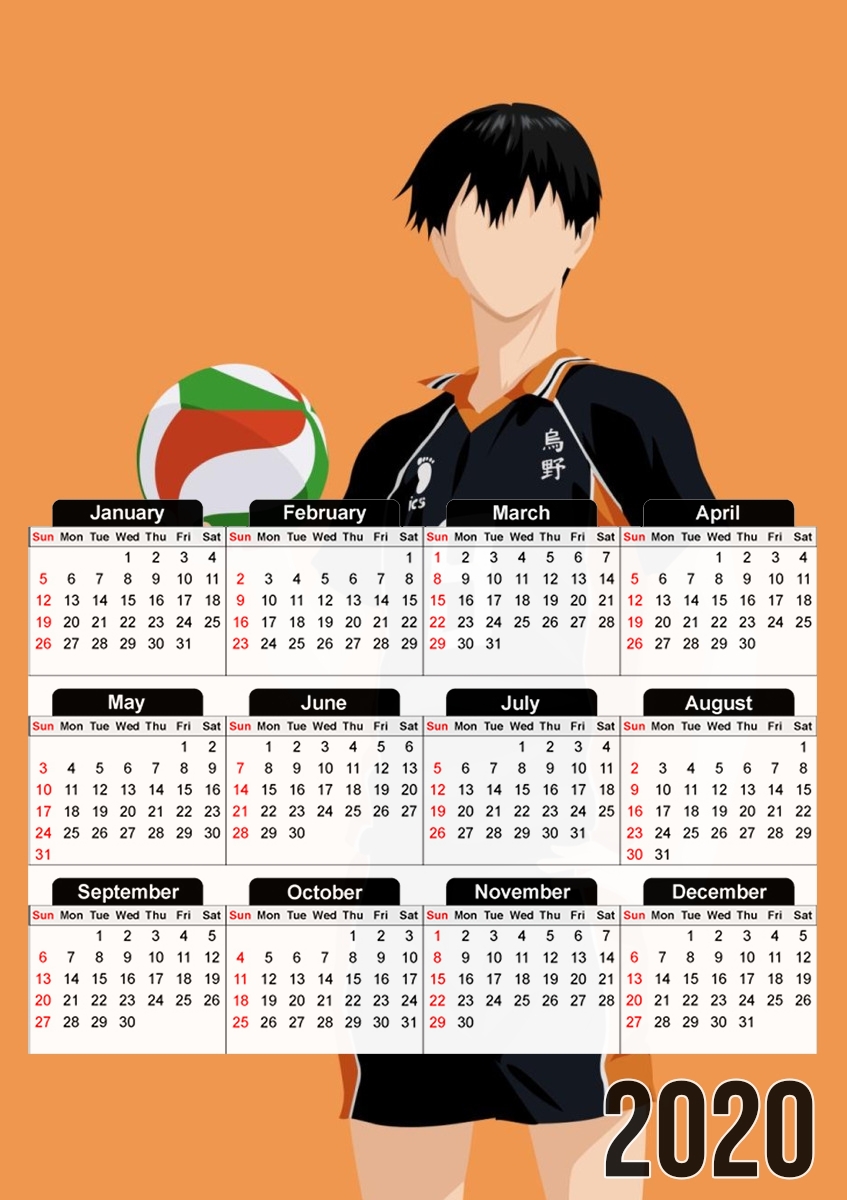  Haikyu Tobio Kageyama for A3 Photo Calendar 30x43cm