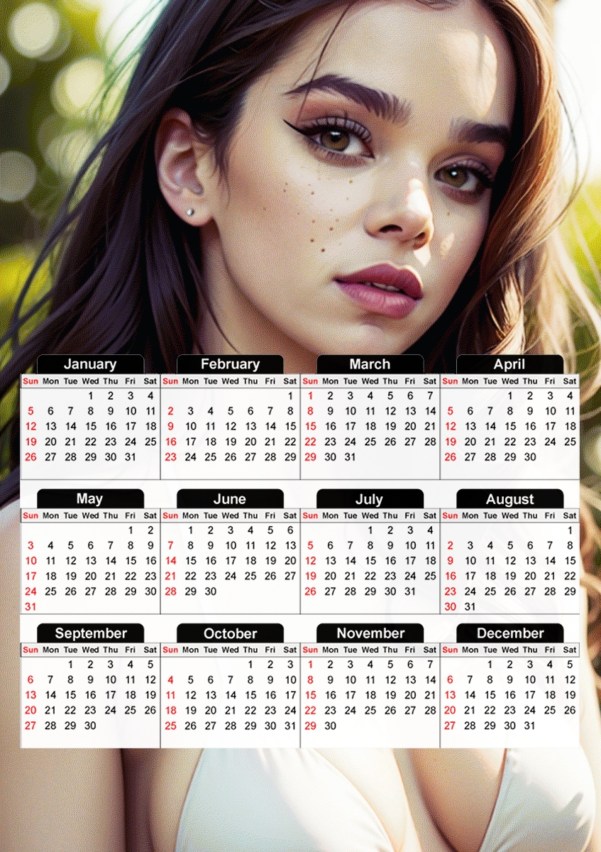  Hailee for A3 Photo Calendar 30x43cm