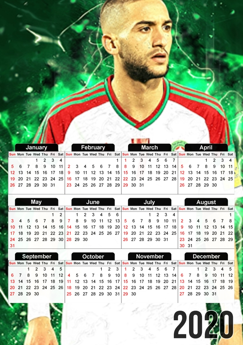  Hakim Ziyech The maestro for A3 Photo Calendar 30x43cm