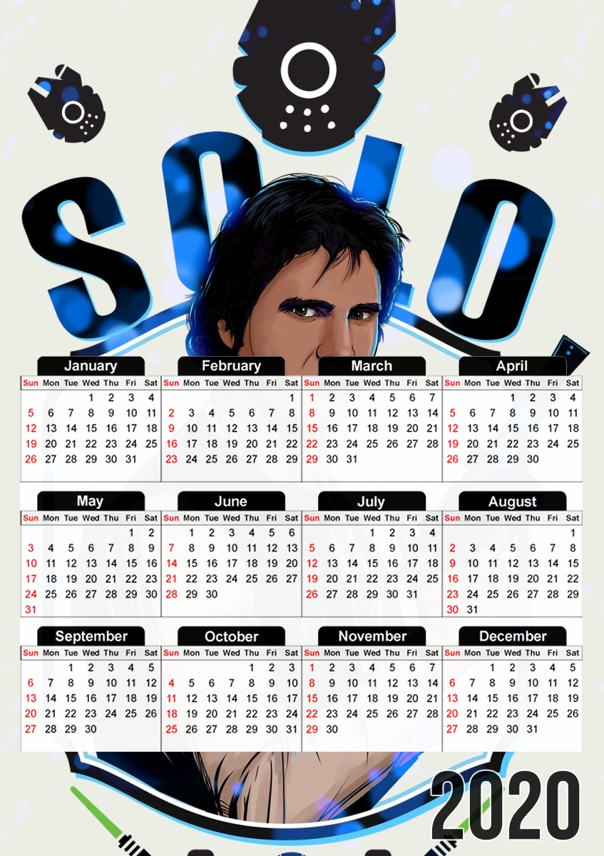  Han Solo from Star Wars  for A3 Photo Calendar 30x43cm