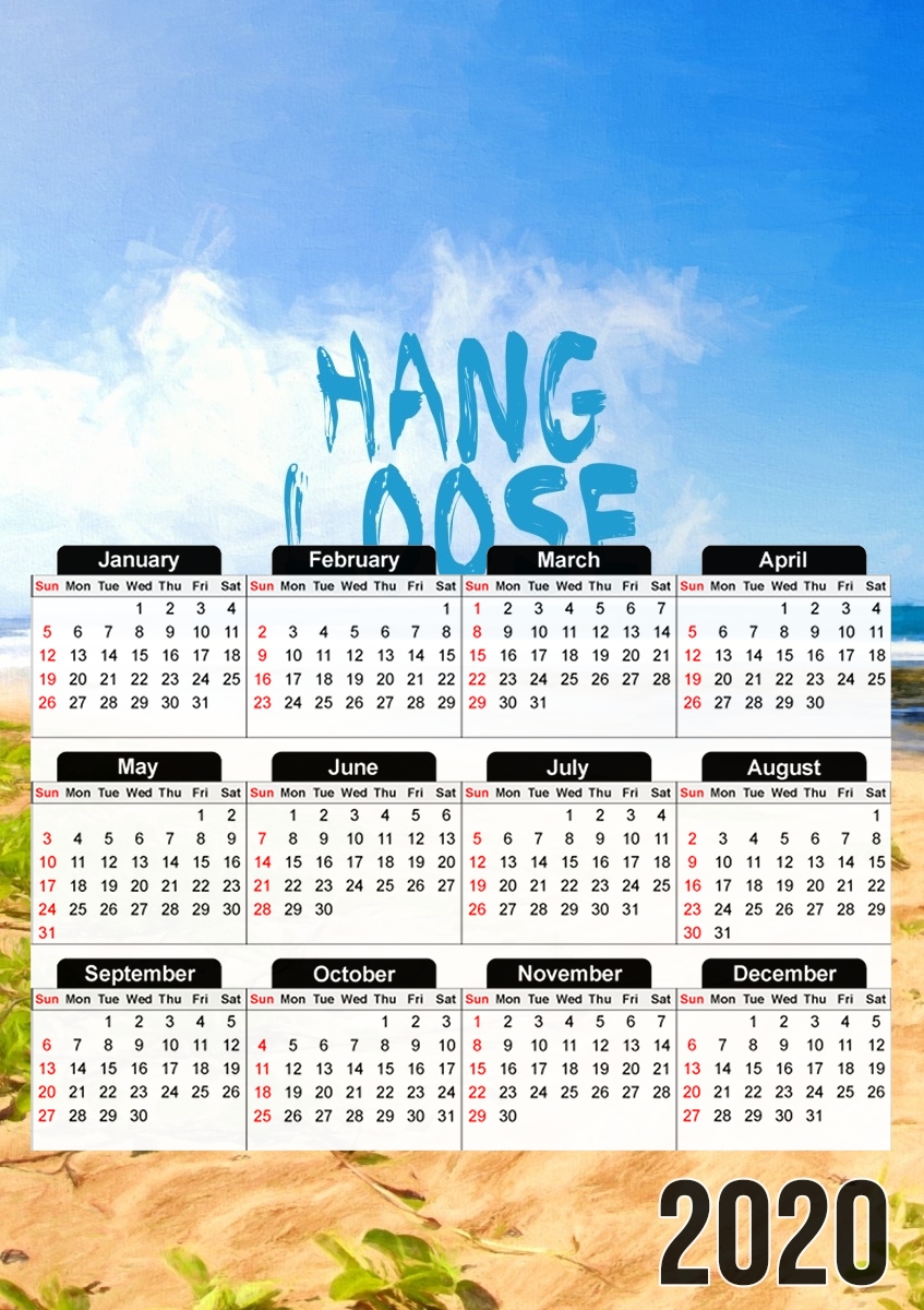  hang loose for A3 Photo Calendar 30x43cm