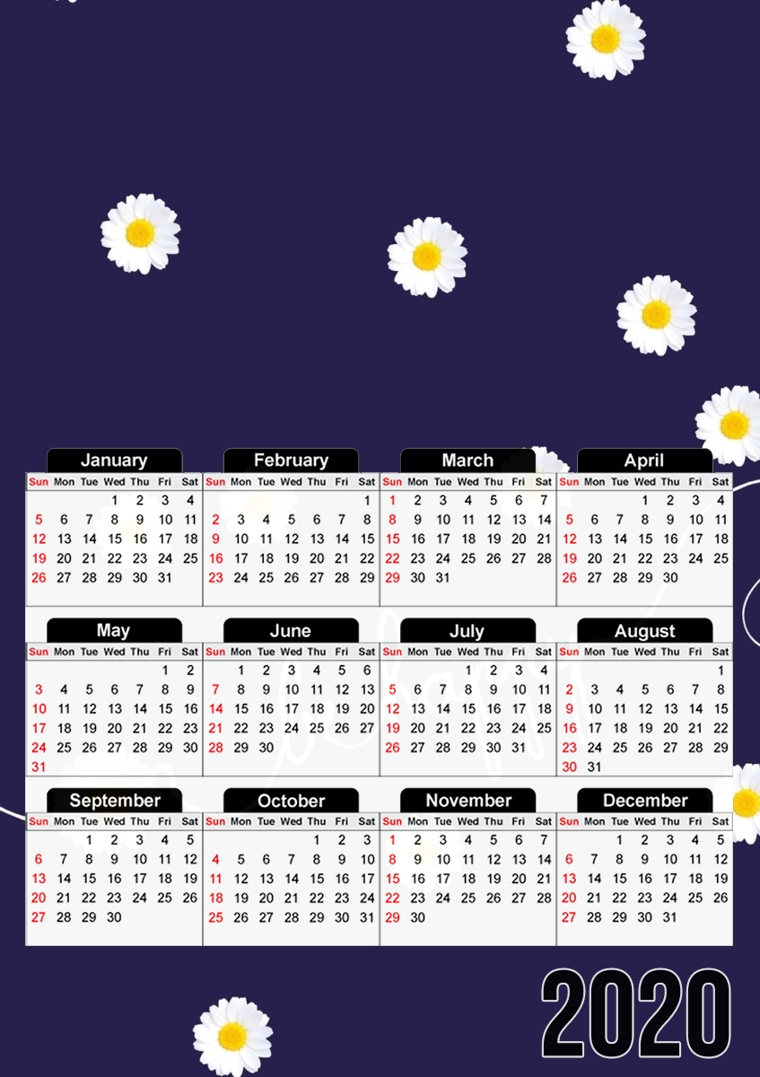  Happy Daisy for A3 Photo Calendar 30x43cm