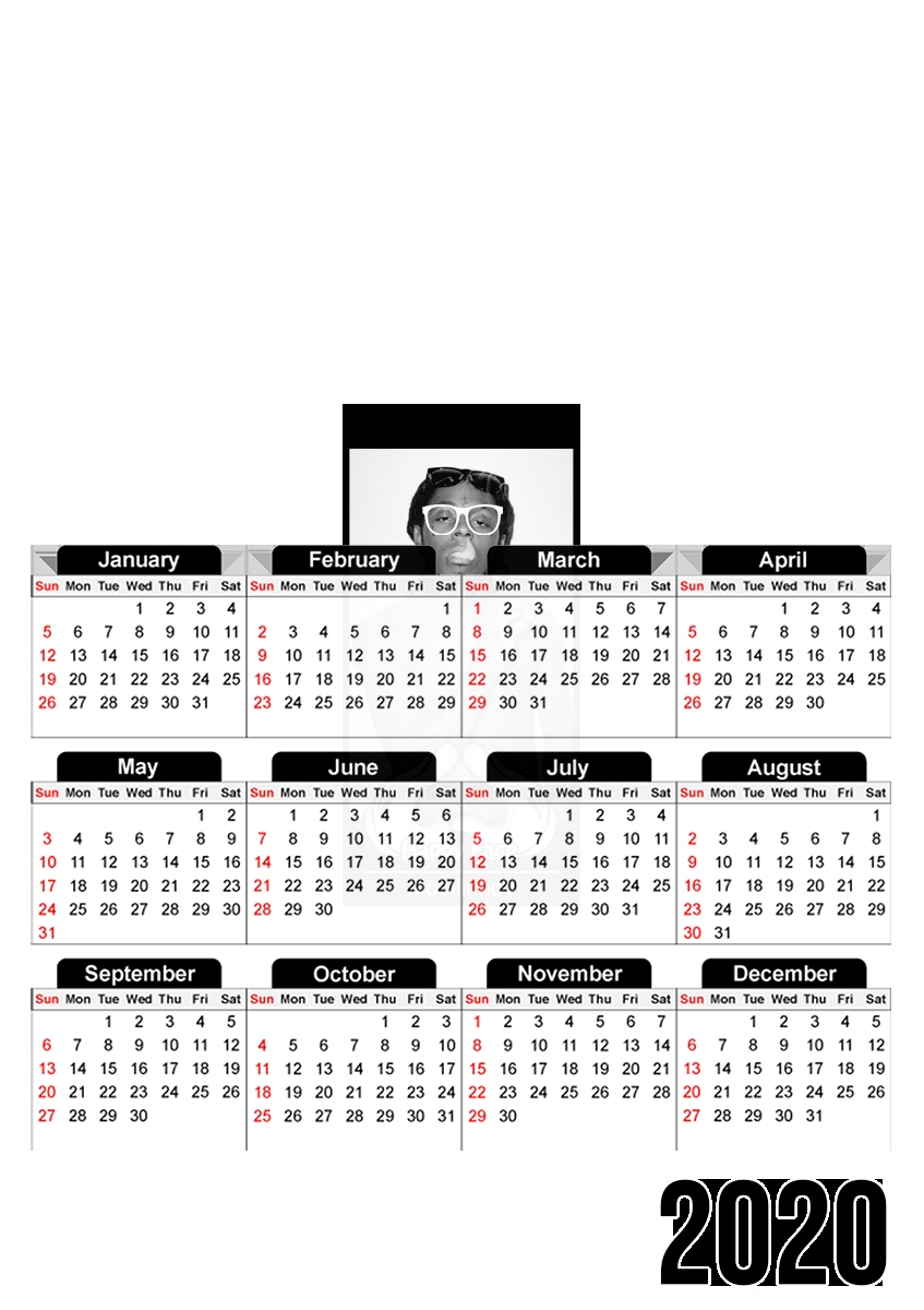  Happy Face Lil for A3 Photo Calendar 30x43cm