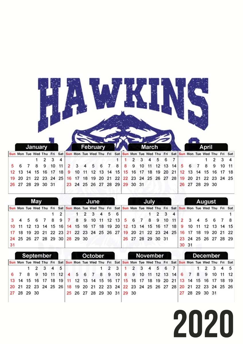  Hawkins Middle School University for A3 Photo Calendar 30x43cm