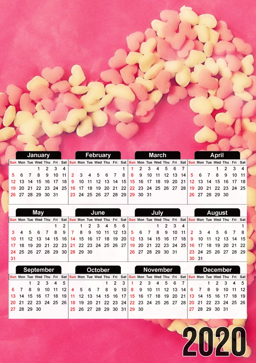  Heart of Hearts for A3 Photo Calendar 30x43cm