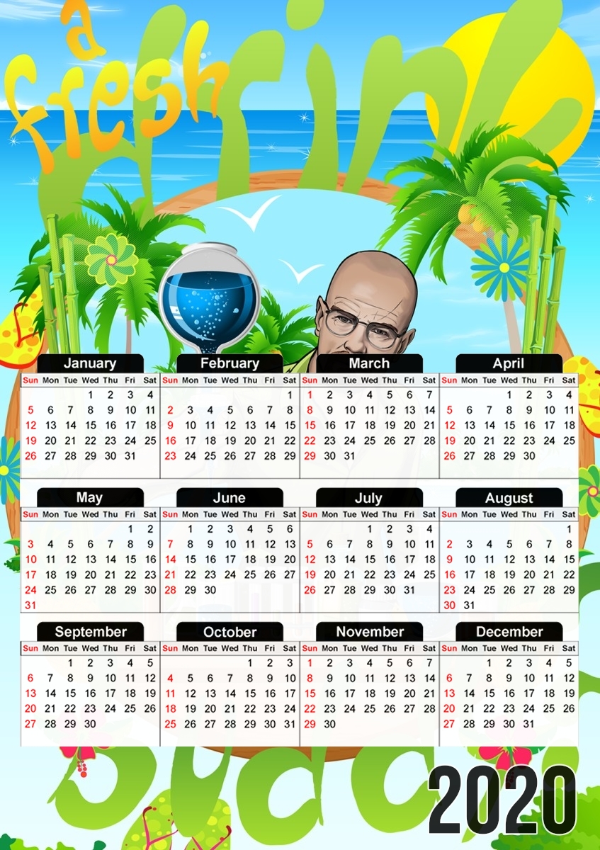  Heisenberg - Breaking Bad summer drink for A3 Photo Calendar 30x43cm