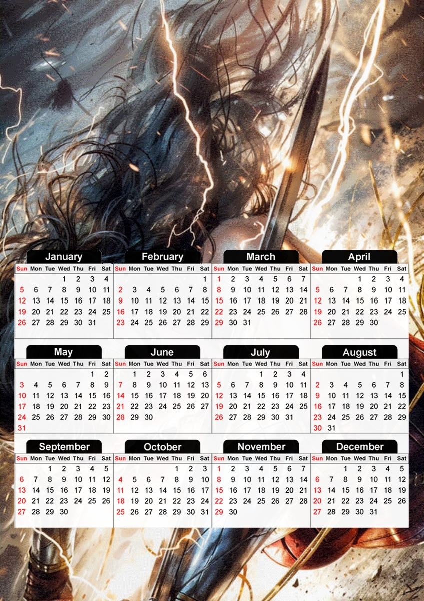  Hero Amazon for A3 Photo Calendar 30x43cm