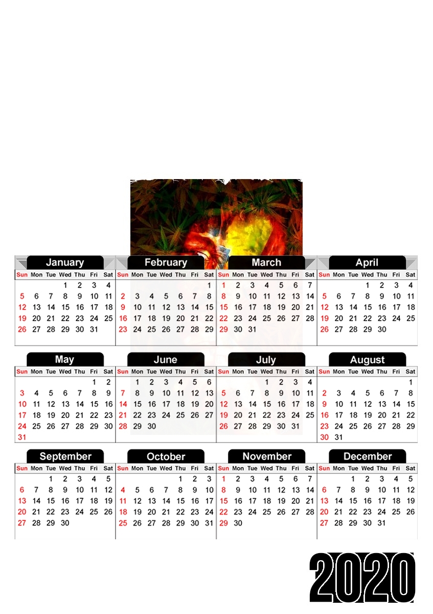  Hidden Face Bob for A3 Photo Calendar 30x43cm