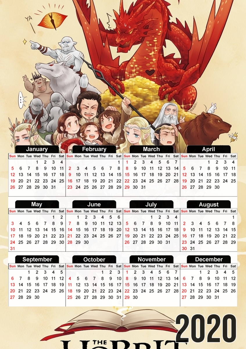  Hobbit The journey for A3 Photo Calendar 30x43cm