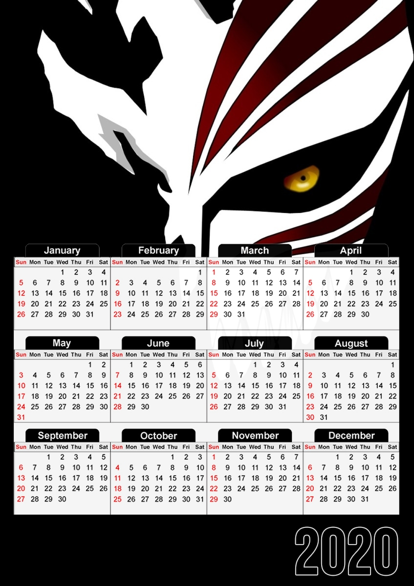  Ichigo hollow mask for A3 Photo Calendar 30x43cm